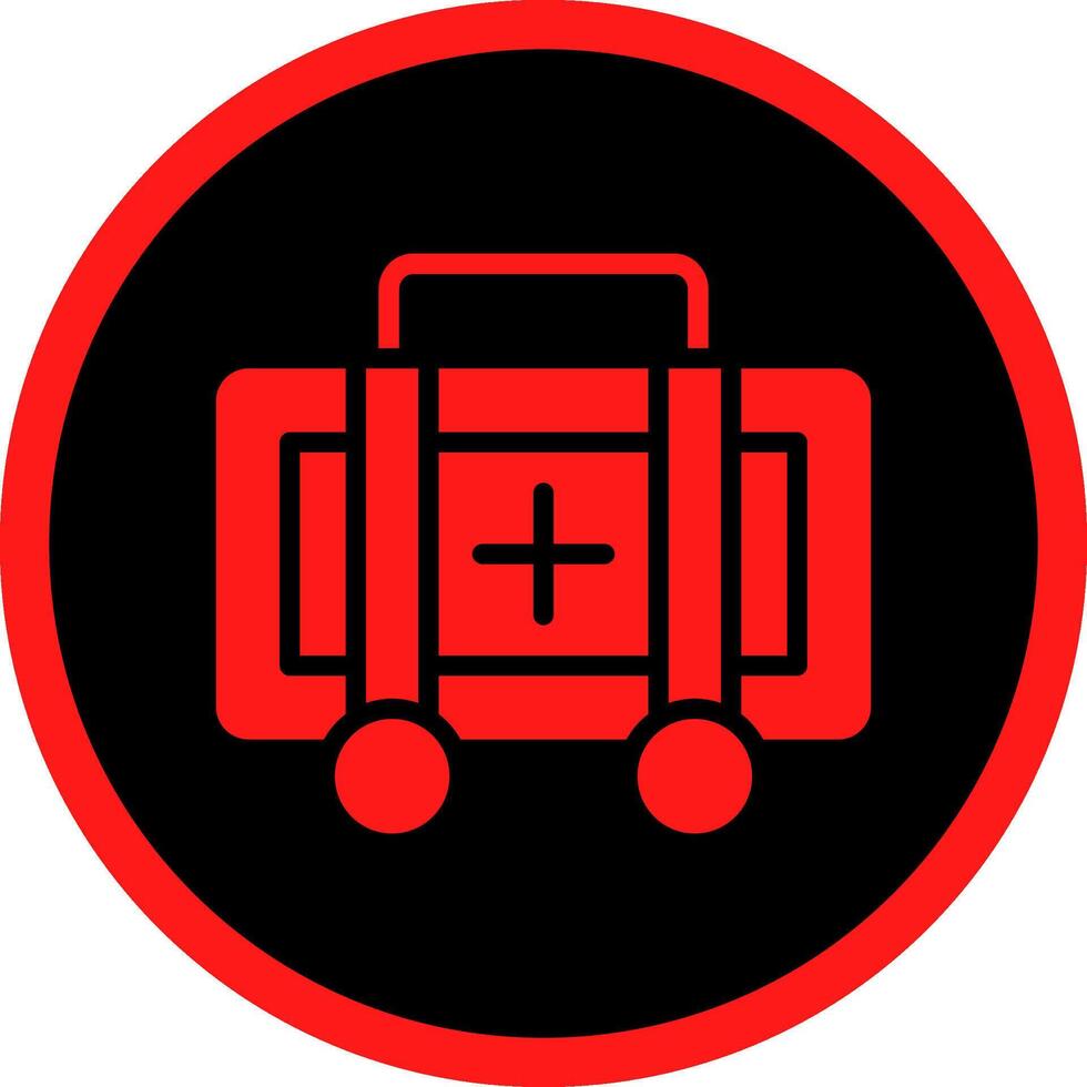 Glyph Red Icons Design vector