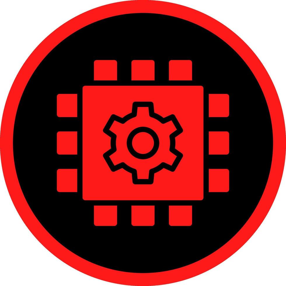Glyph Red Icons Design vector