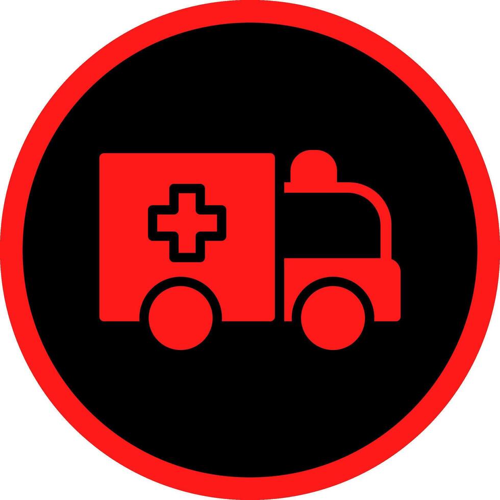 Glyph Red Icons Design vector