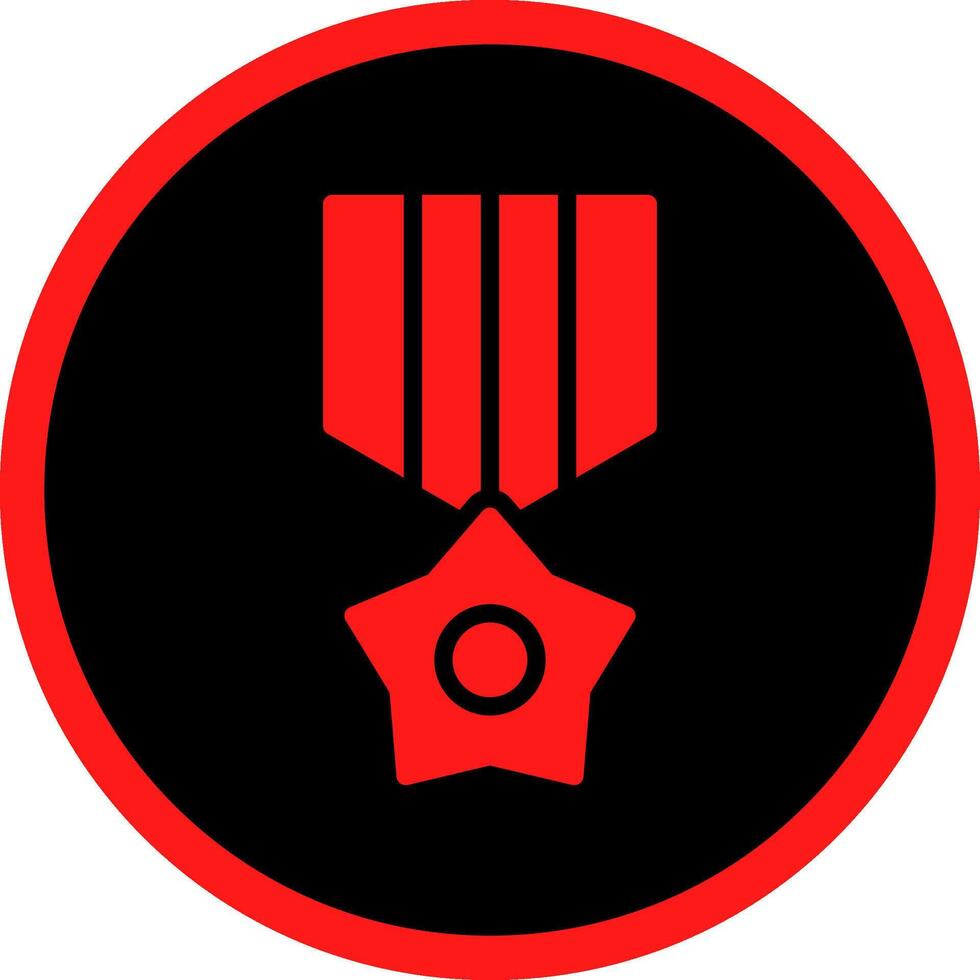 Glyph Red Icons Design vector