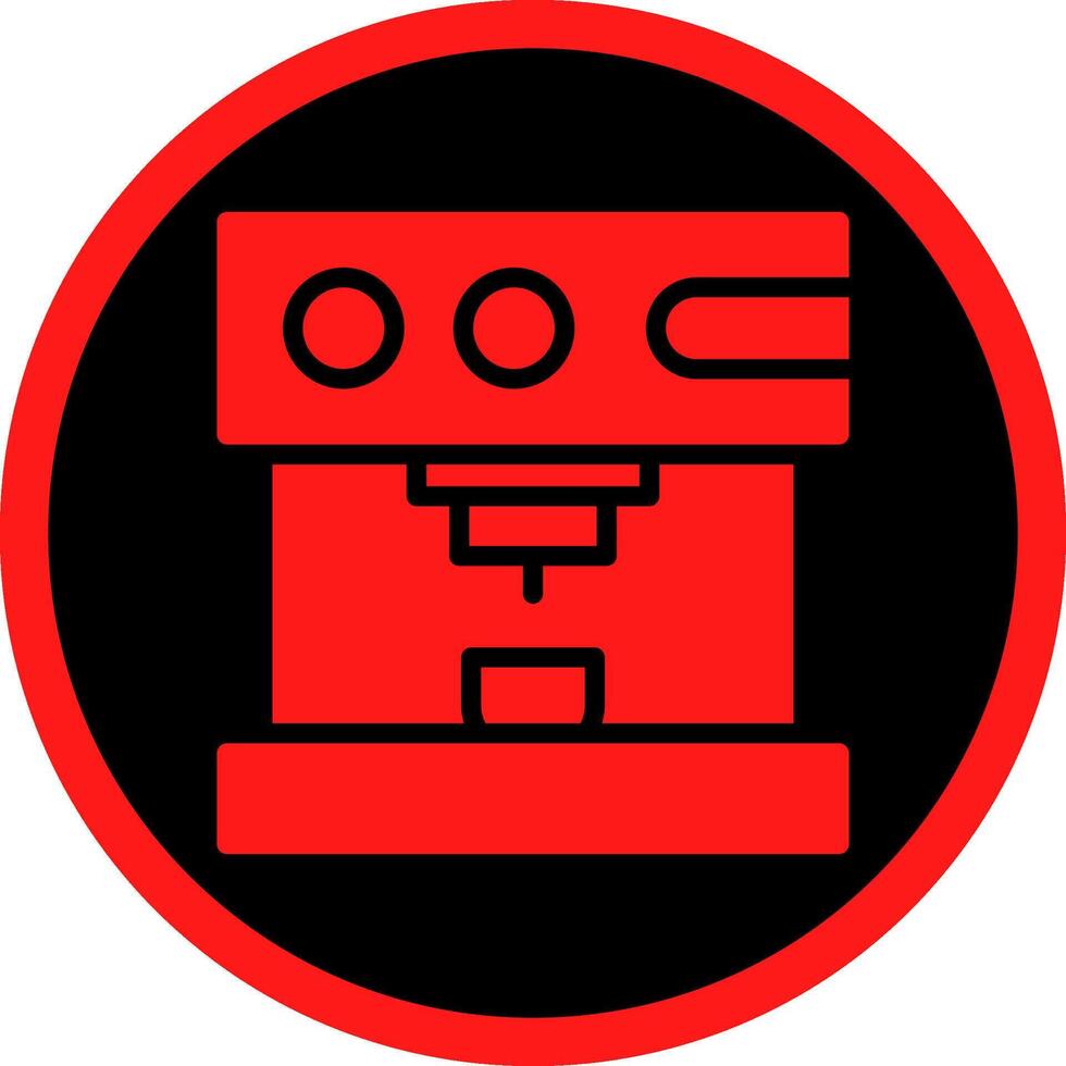 Coffee Machine Creative Icon Design vector