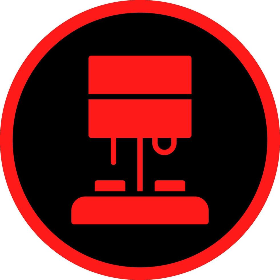 Glyph Red Icons Design vector