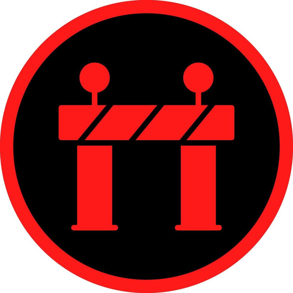 Glyph Red Icons Design vector