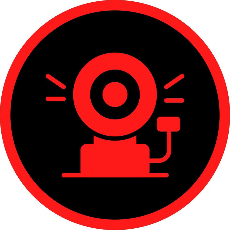 Glyph Red Icons Design vector