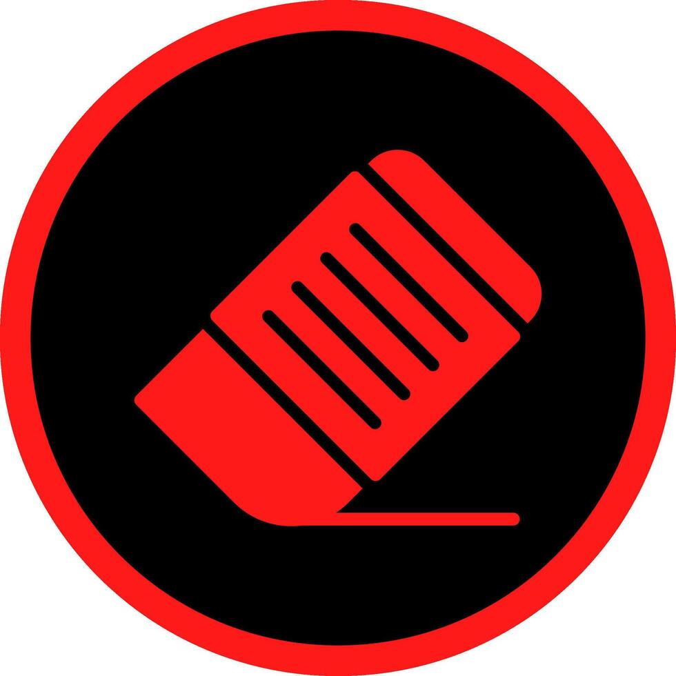 Glyph Red Icons Design vector