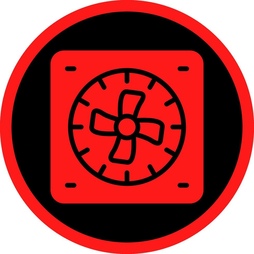 Glyph Red Icons Design vector