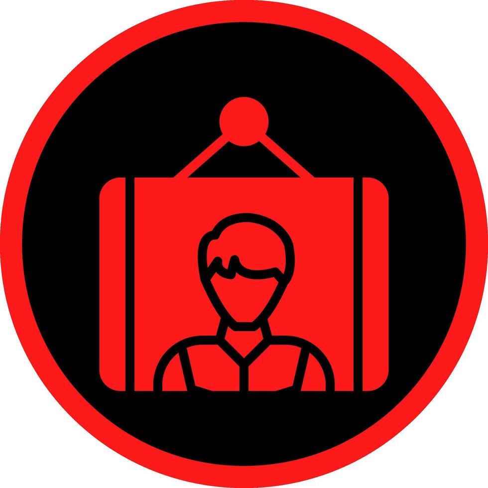 Glyph Red Icons Design vector
