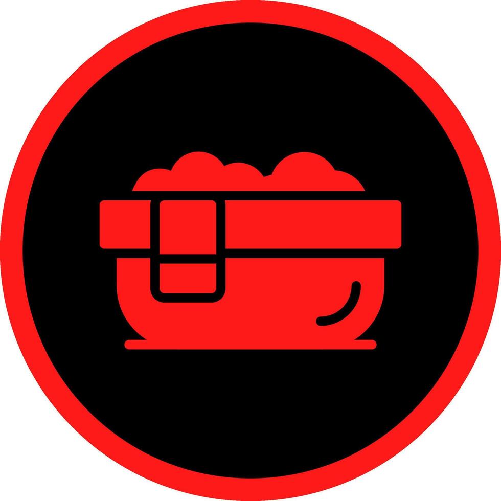 Glyph Red Icons Design vector