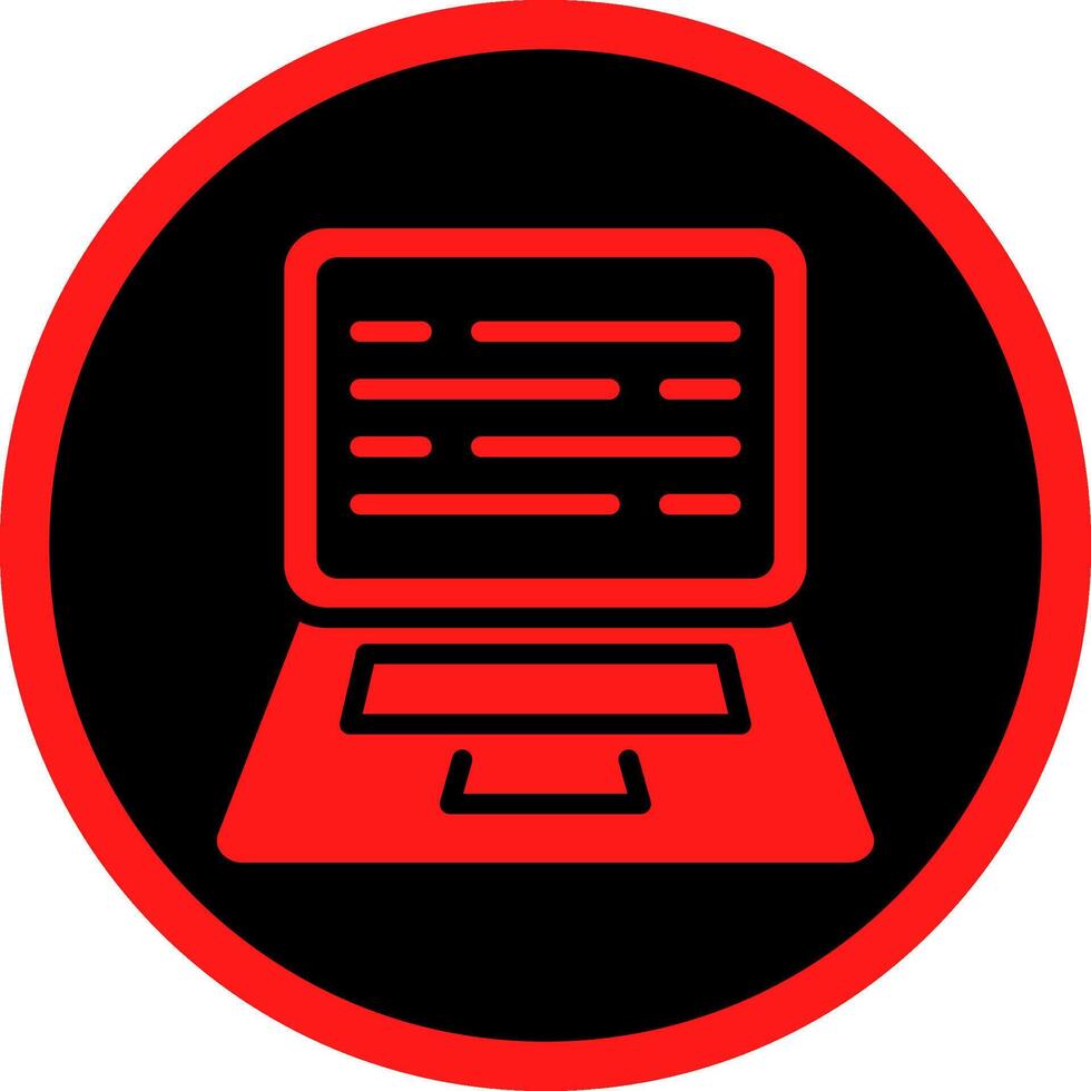Glyph Red Icons Design vector