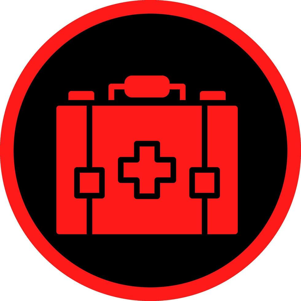 Glyph Red Icons Design vector