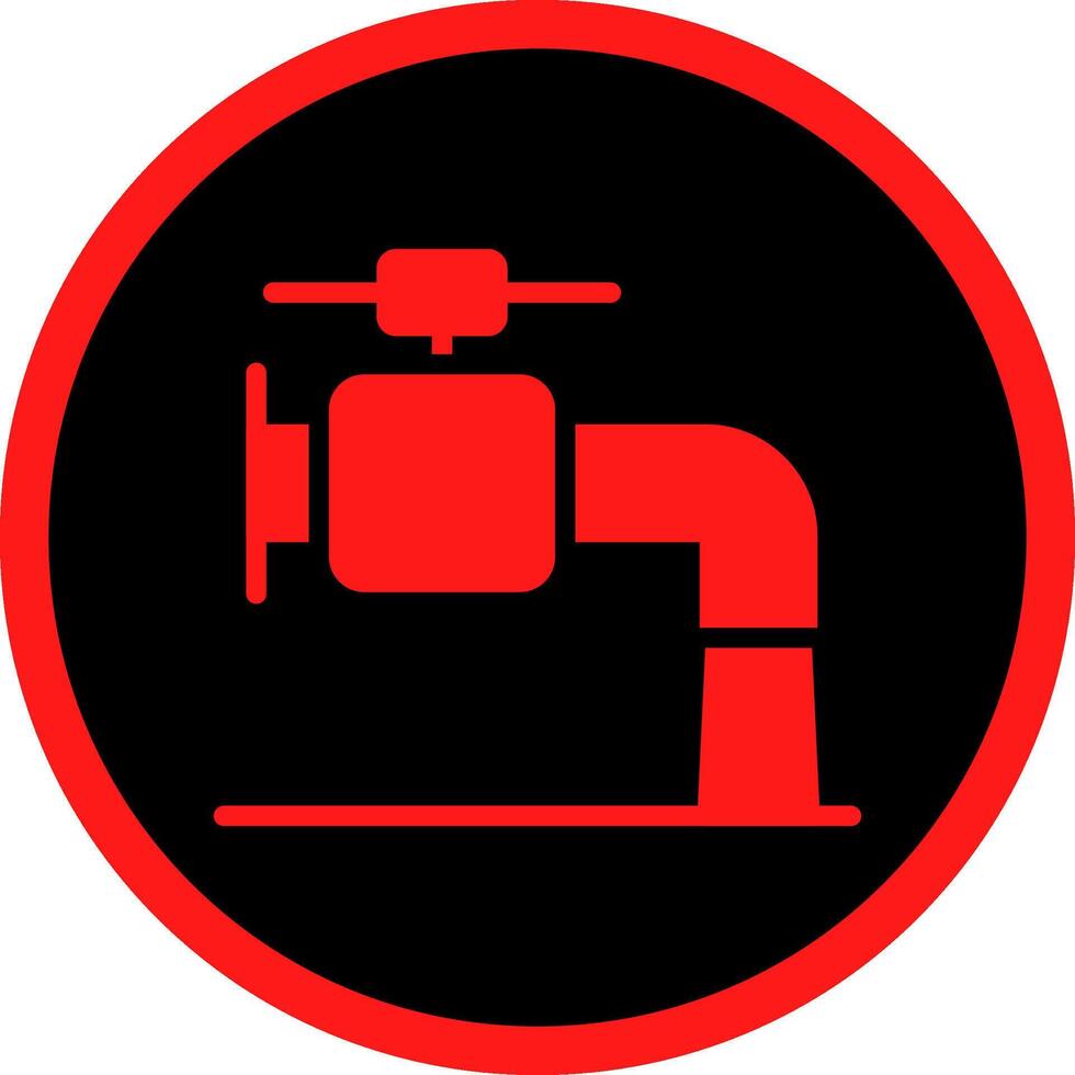 Glyph Red Icons Design vector