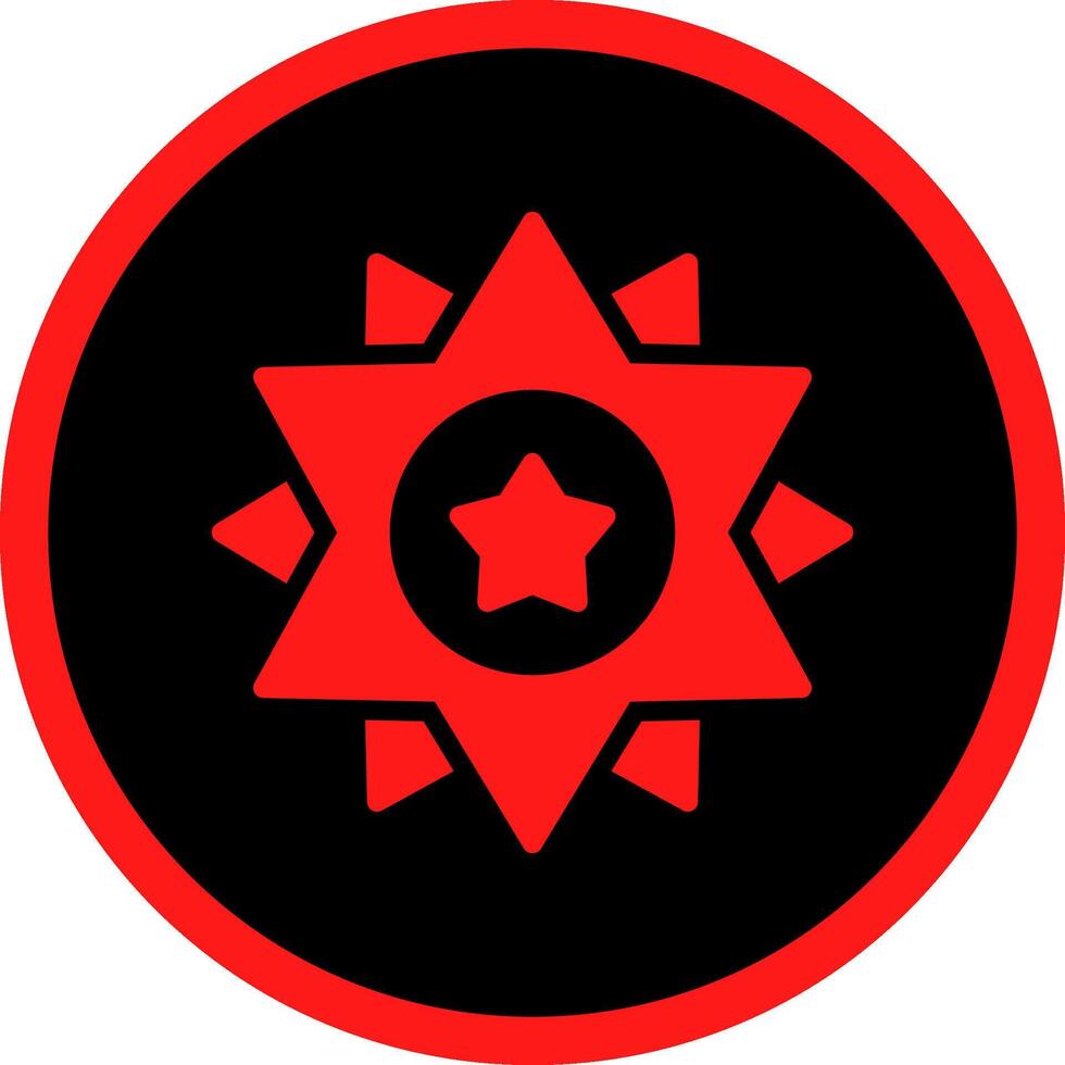 Glyph Red Icons Design vector