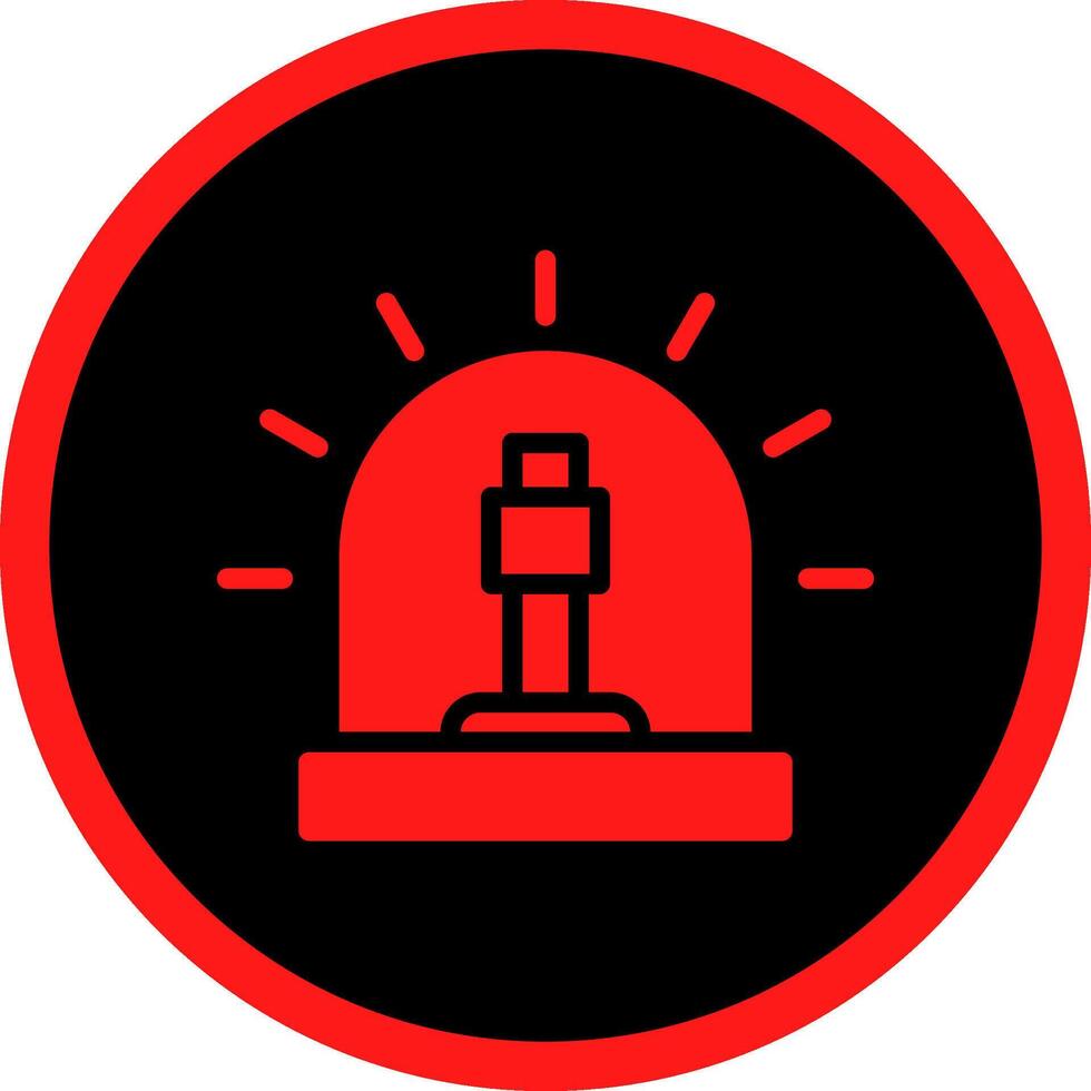 Glyph Red Icons Design vector