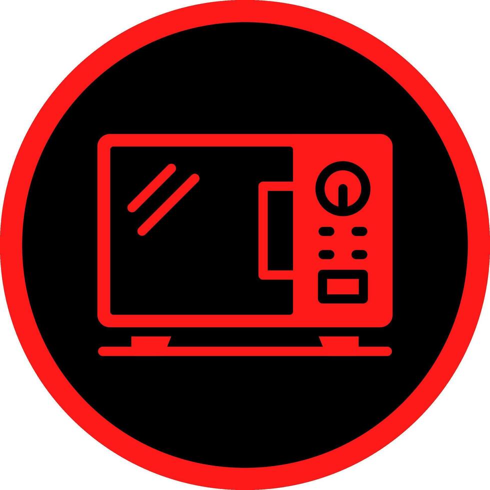 Glyph Red Icons Design vector