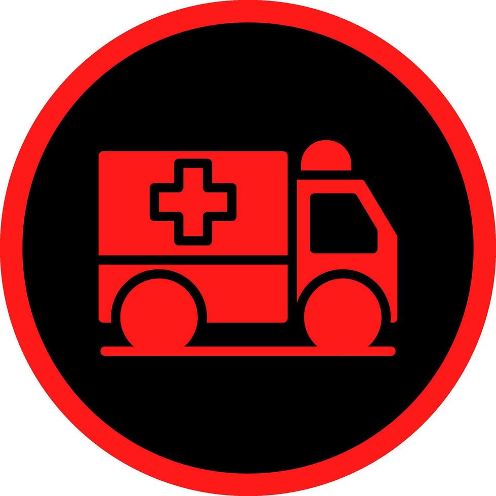 Glyph Red Icons Design vector