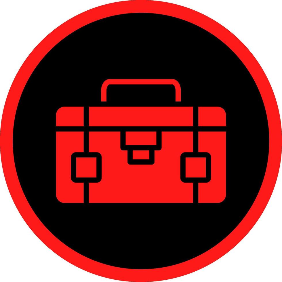 Glyph Red Icons Design vector
