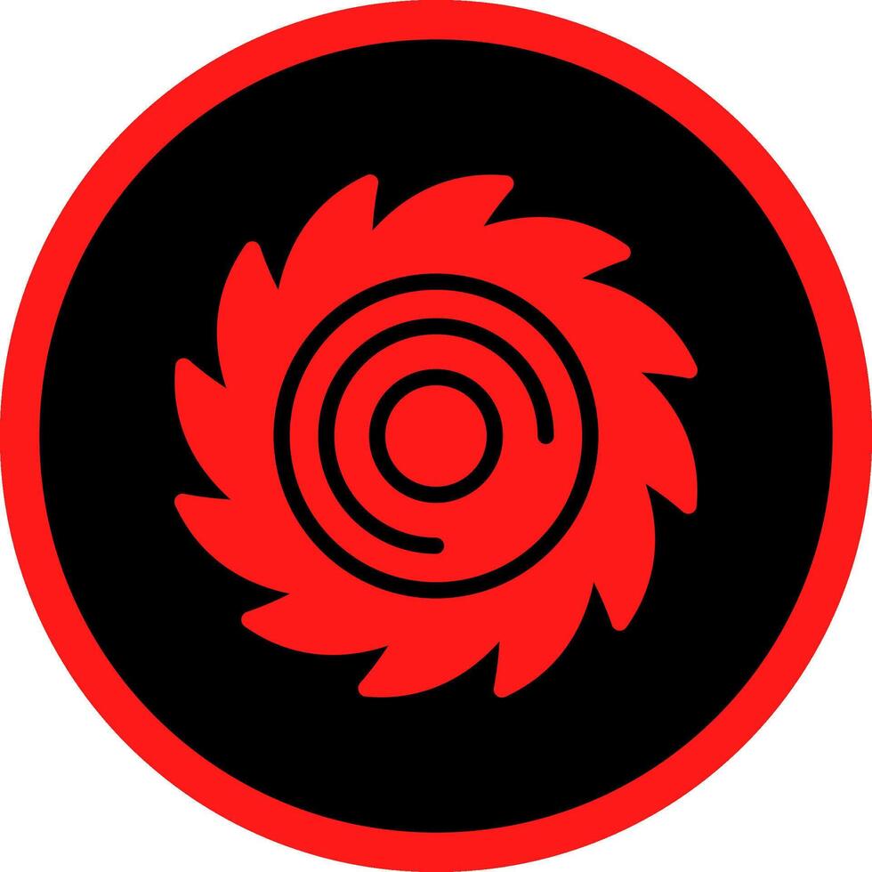 Glyph Red Icons Design vector