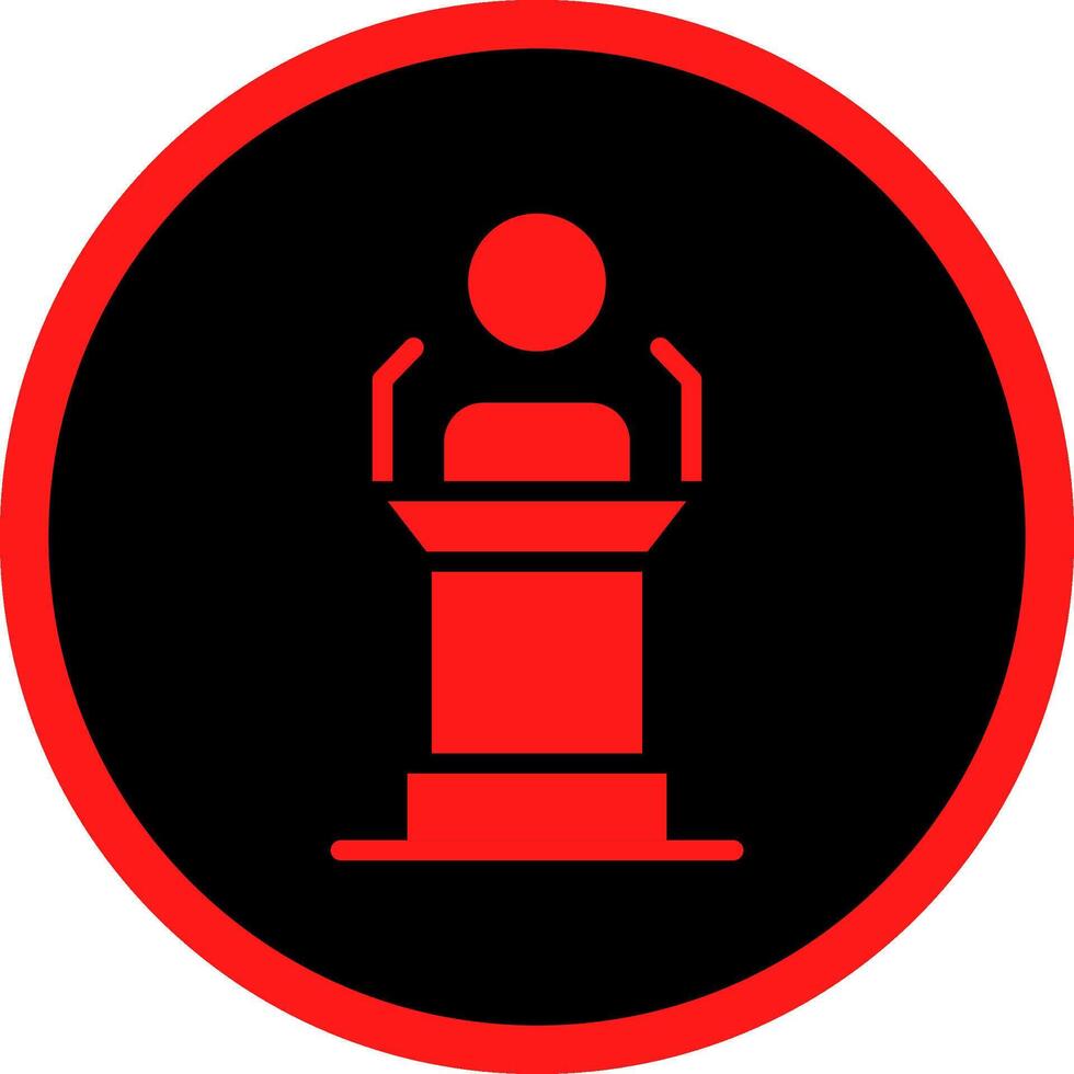 Glyph Red Icons Design vector
