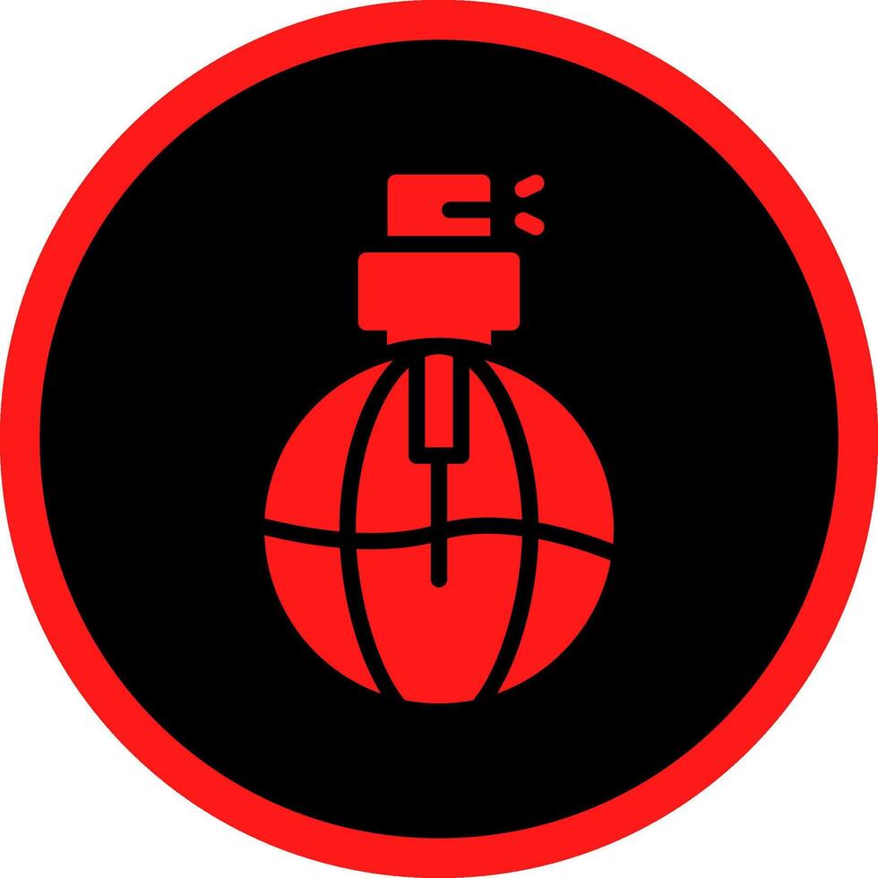 Glyph Red Icons Design vector