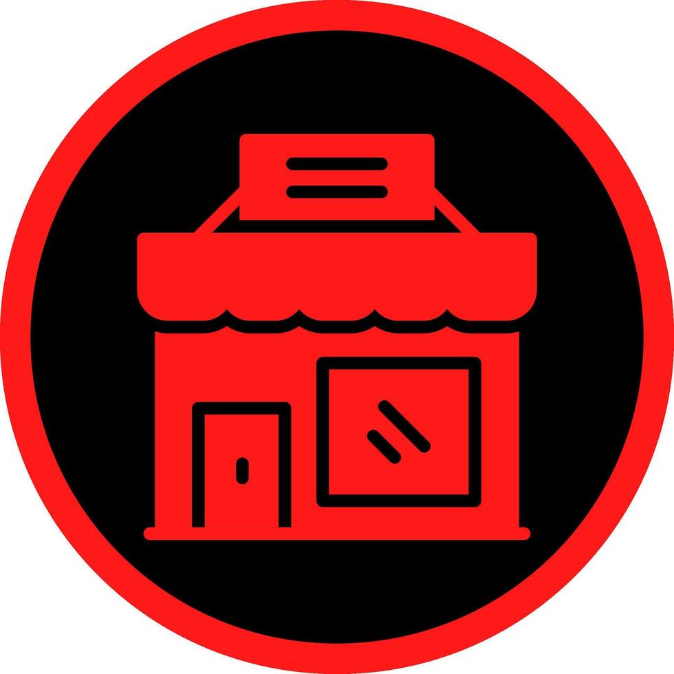 Glyph Red Icons Design vector
