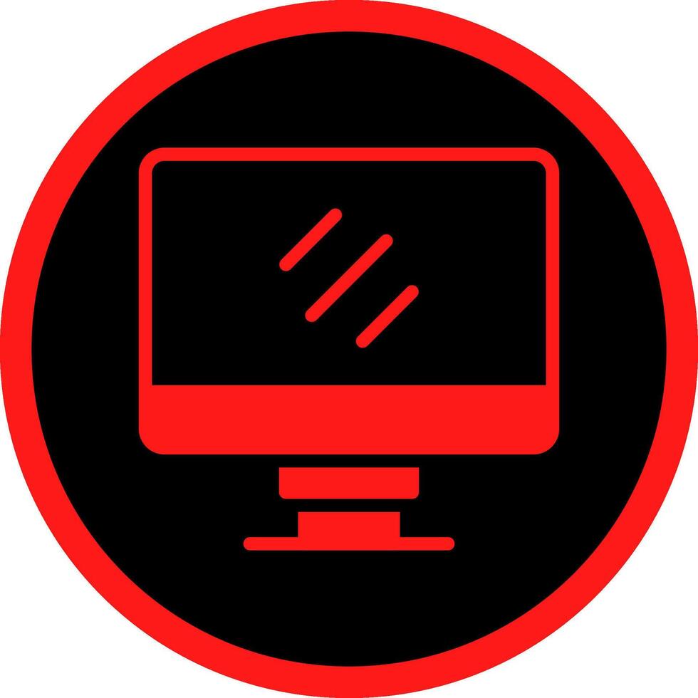 Glyph Red Icons Design vector