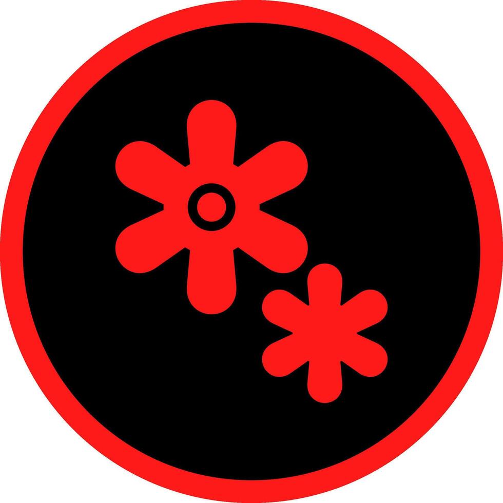 Glyph Red Icons Design vector