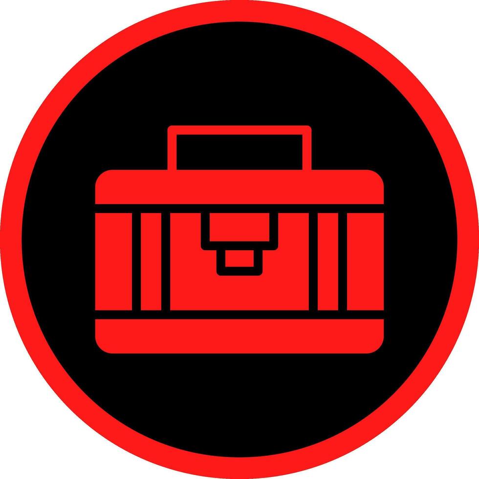 Glyph Red Icons Design vector