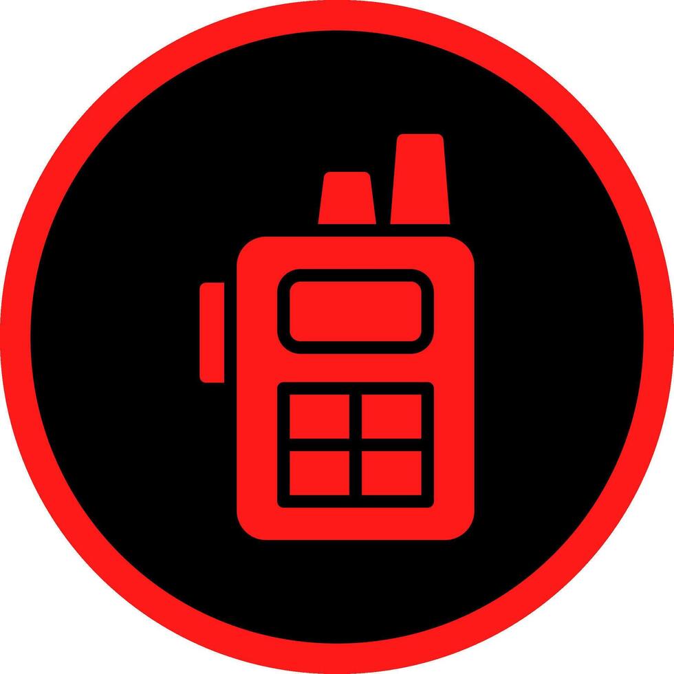Glyph Red Icons Design vector