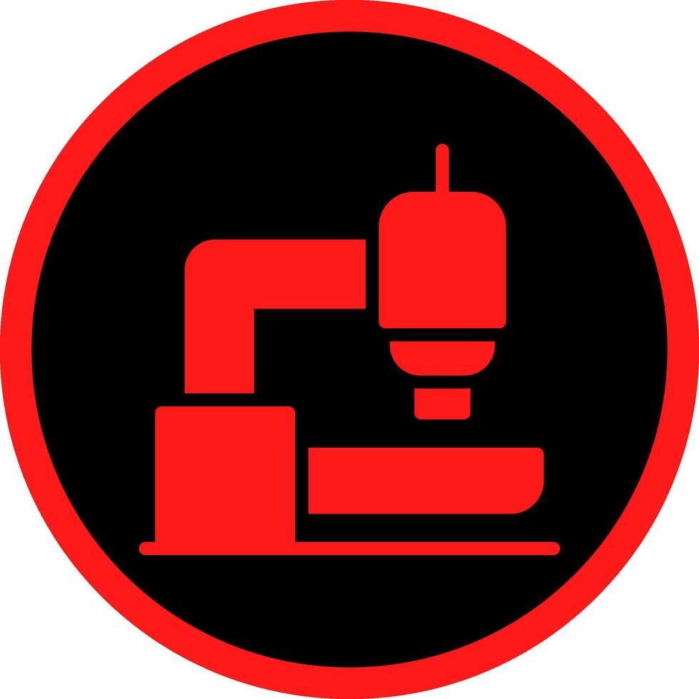 Glyph Red Icons Design vector