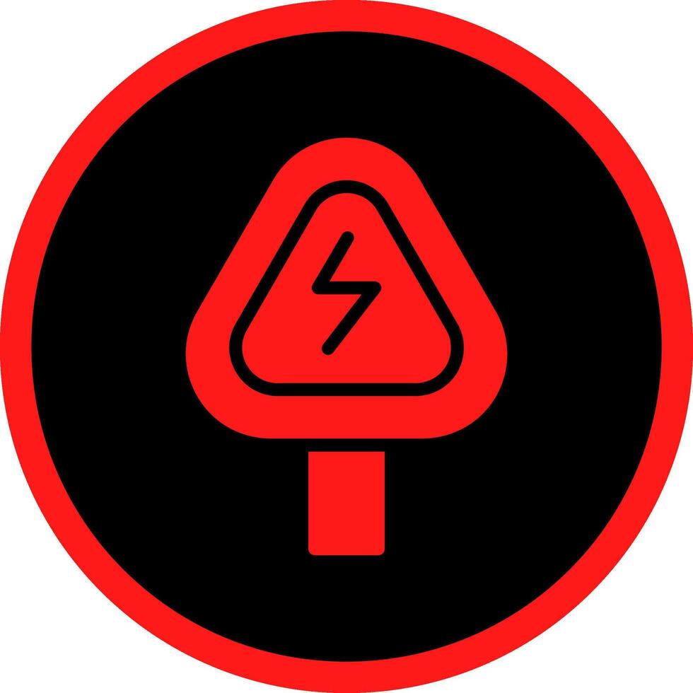 Glyph Red Icons Design vector