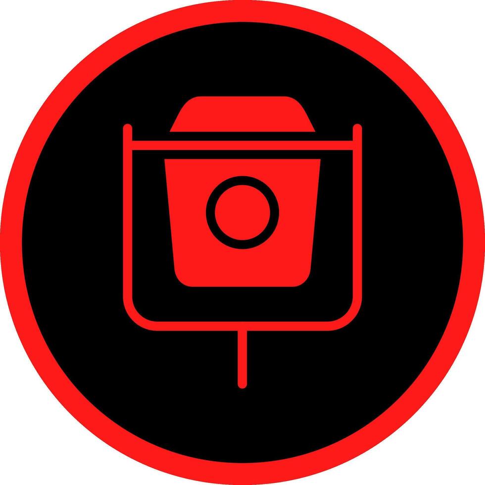 Glyph Red Icons Design vector