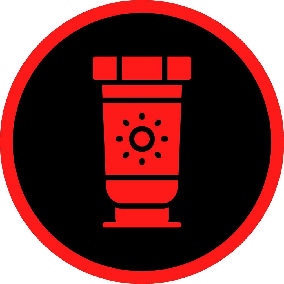 Glyph Red Icons Design vector