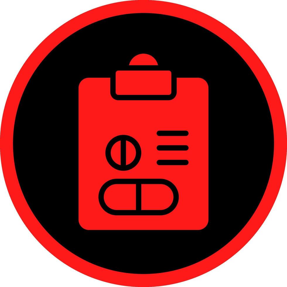 Glyph Red Icons Design vector