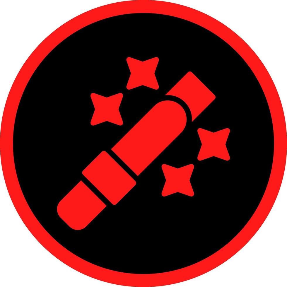 Glyph Red Icons Design vector