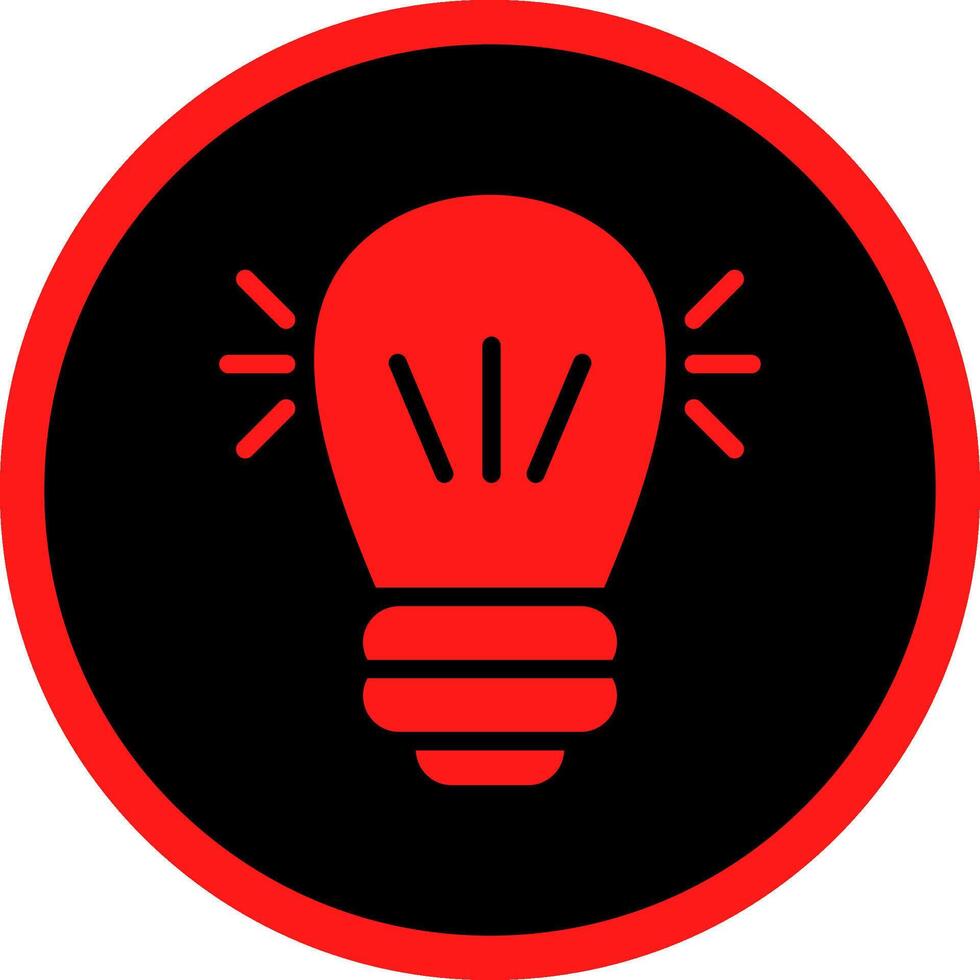 Glyph Red Icons Design vector