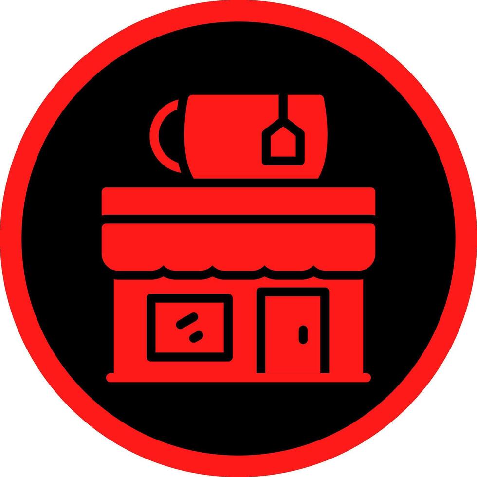 Glyph Red Icons Design vector