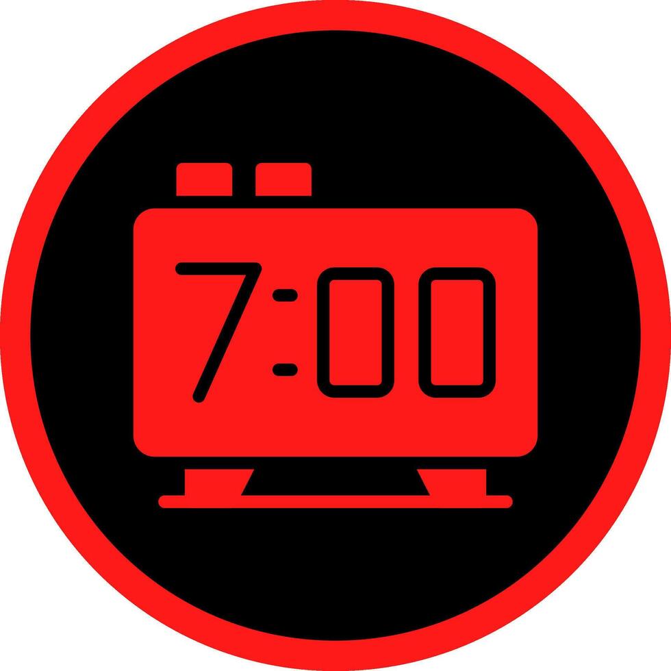 Glyph Red Icons Design vector