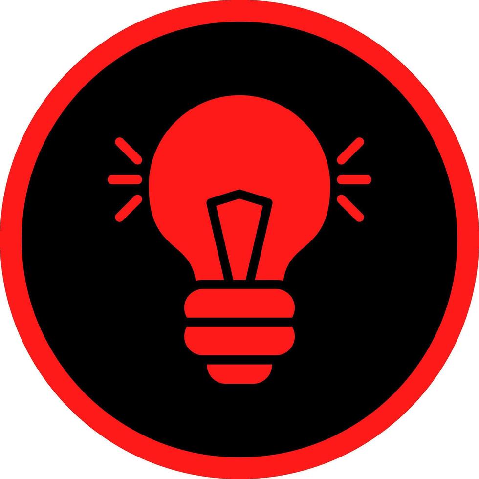 Glyph Red Icons Design vector