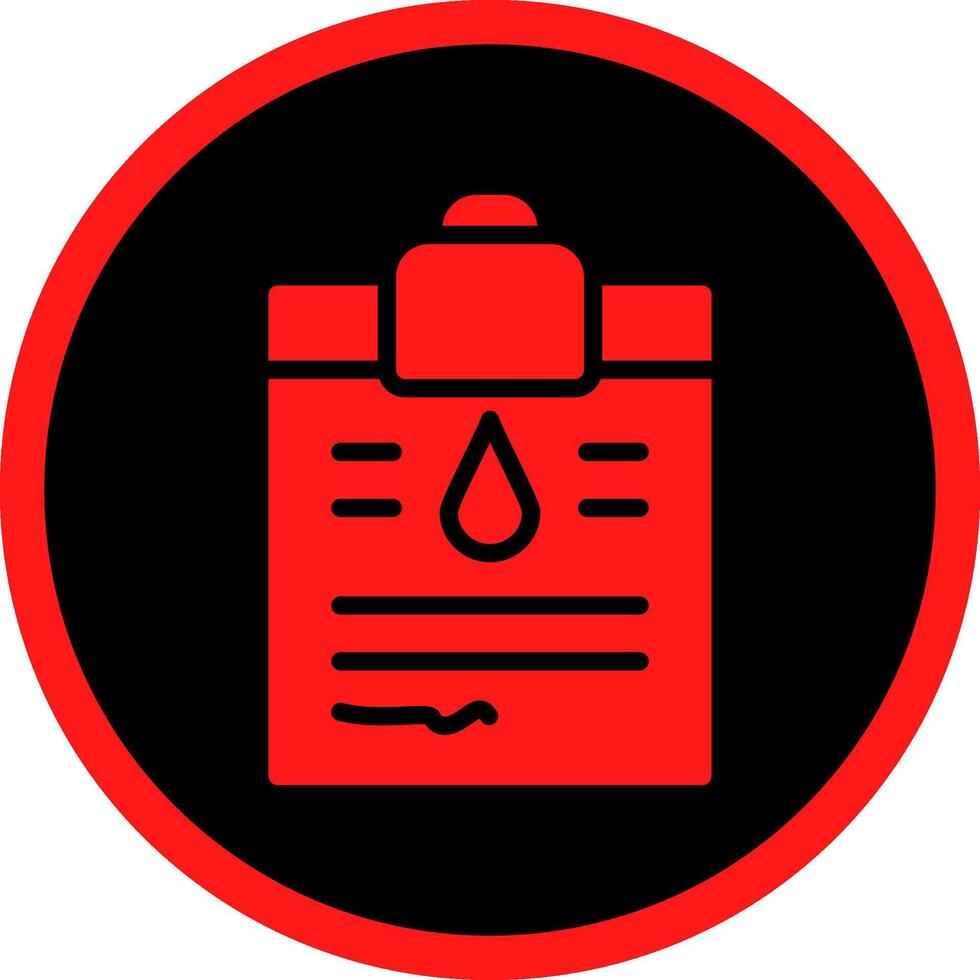Glyph Red Icons Design vector