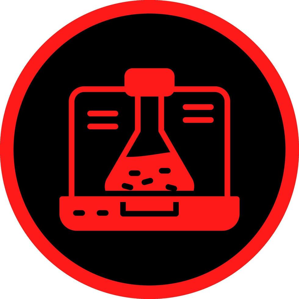 Glyph Red Icons Design vector