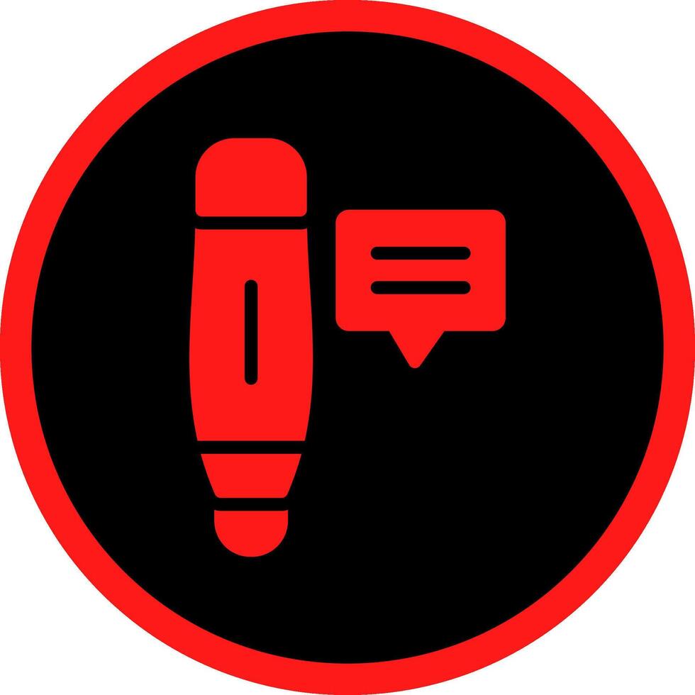 Glyph Red Icons Design vector