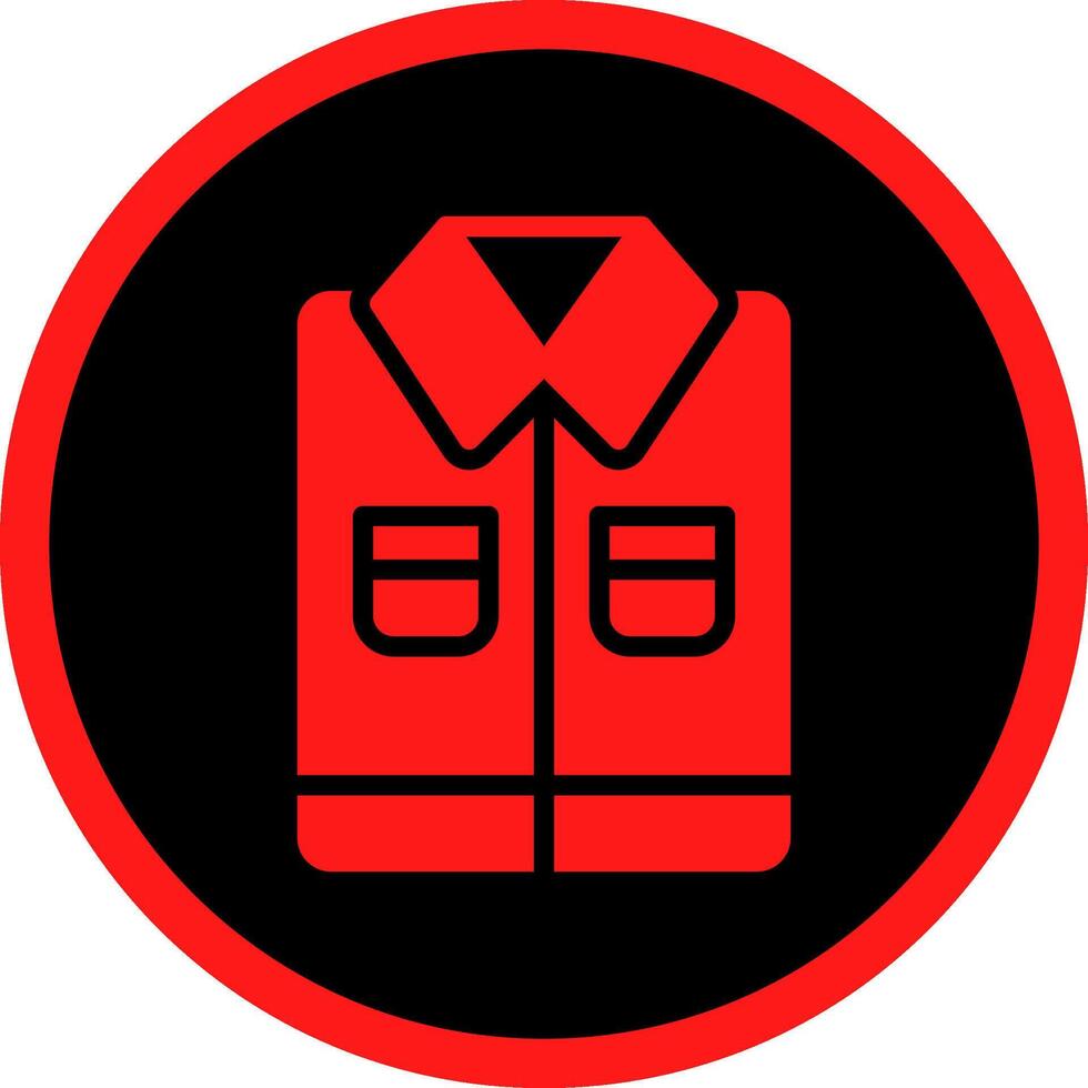 Glyph Red Icons Design vector