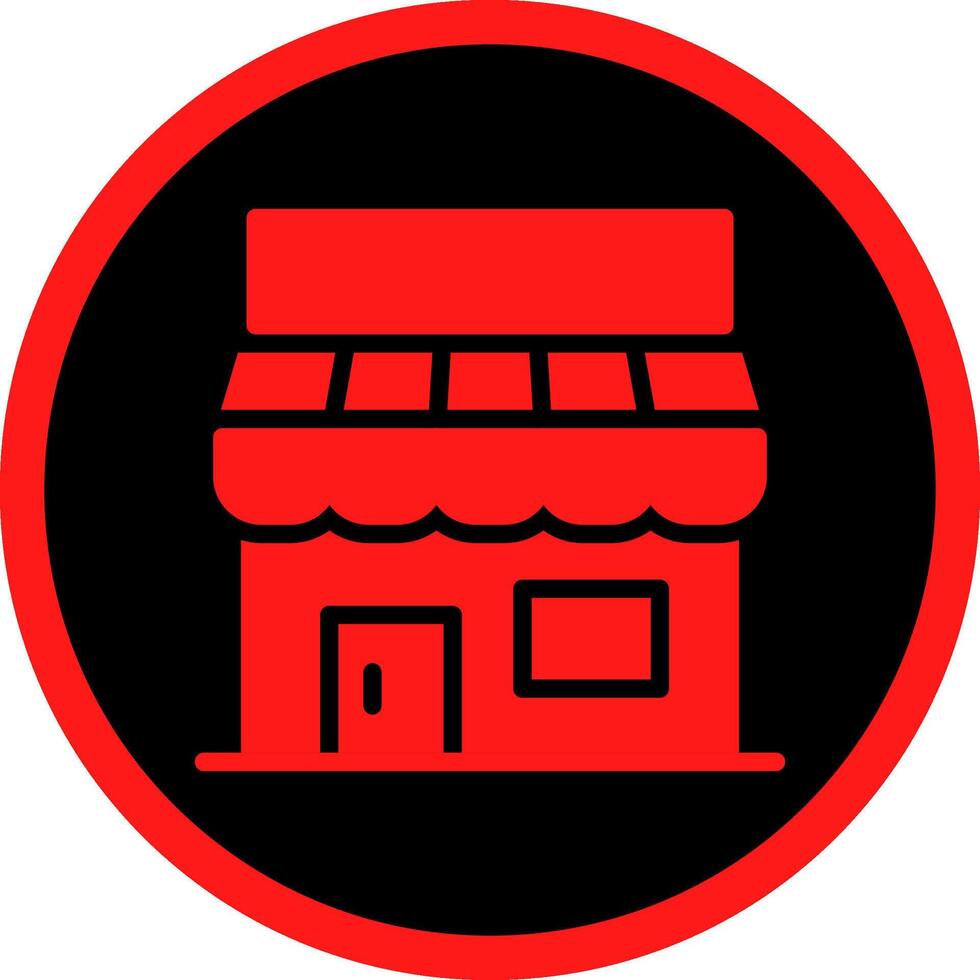 Glyph Red Icons Design vector