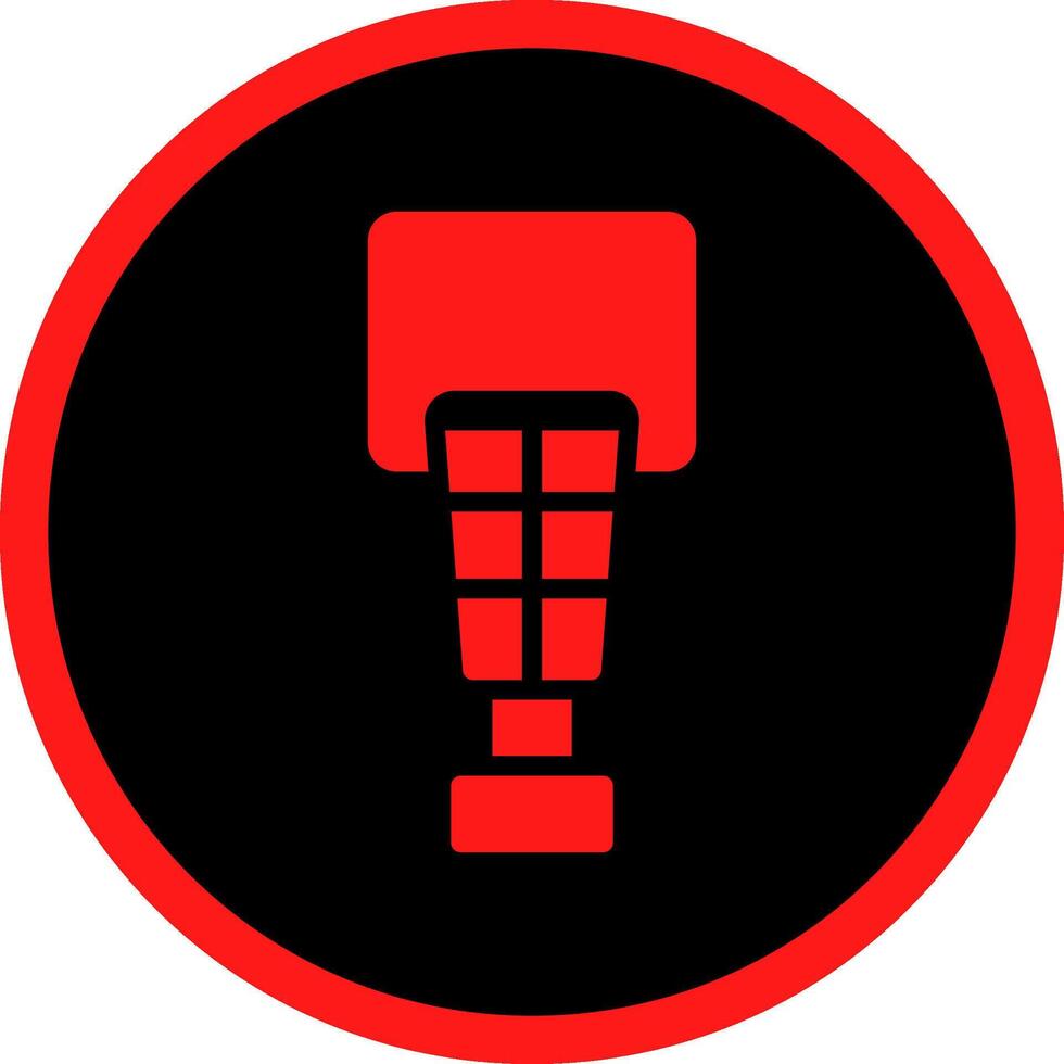 Glyph Red Icons Design vector