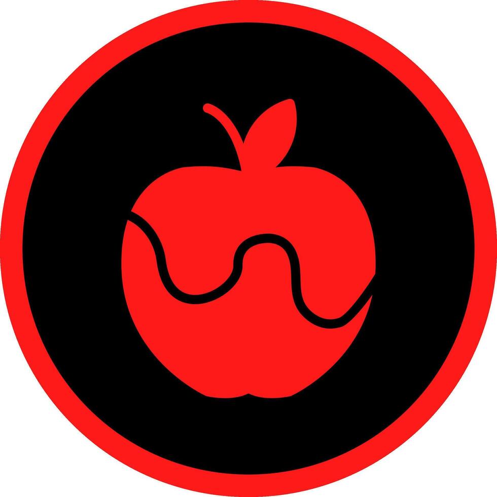 diseño de icono creativo de manzana vector