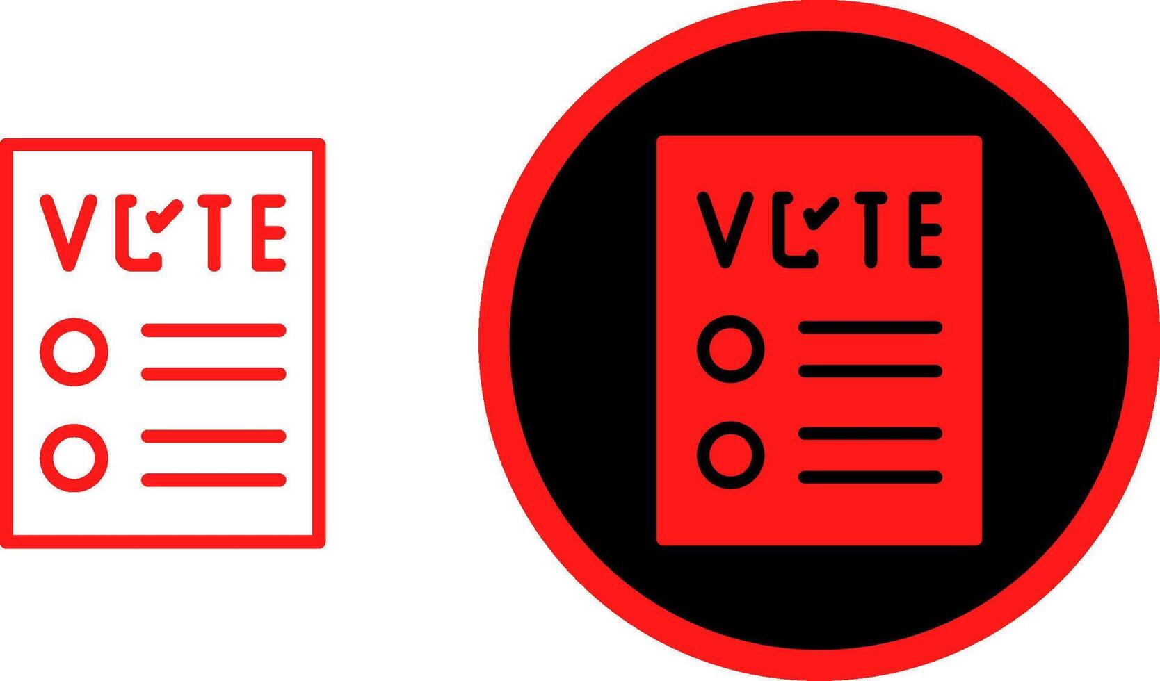 Ballot Creative Icon Design vector