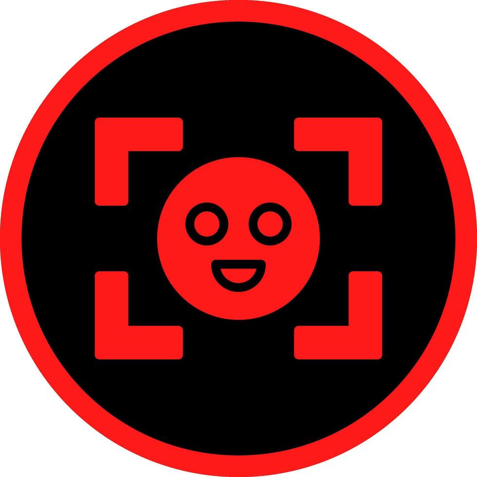 Face Detection Creative Icon Design vector