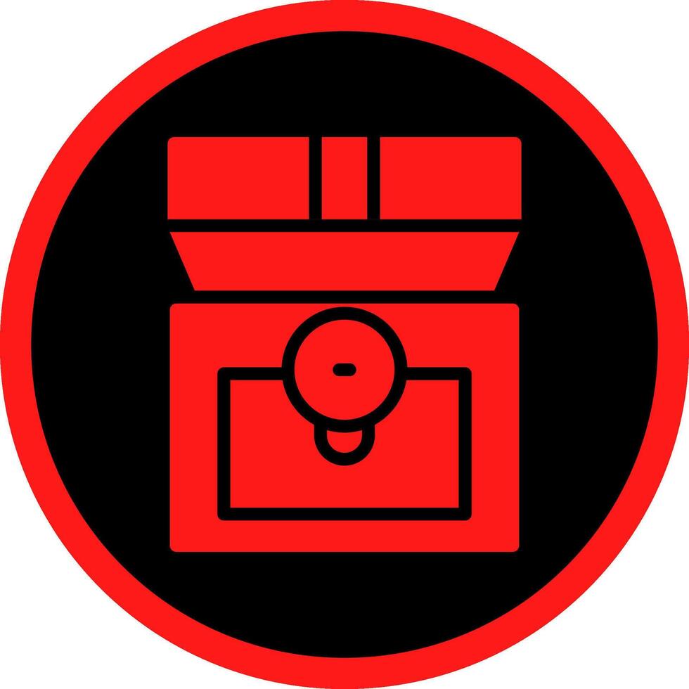 Treasure Chest Creative Icon Design vector