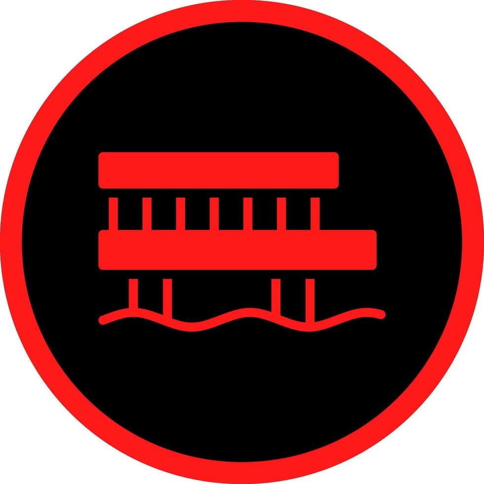 Pier Creative Icon Design vector