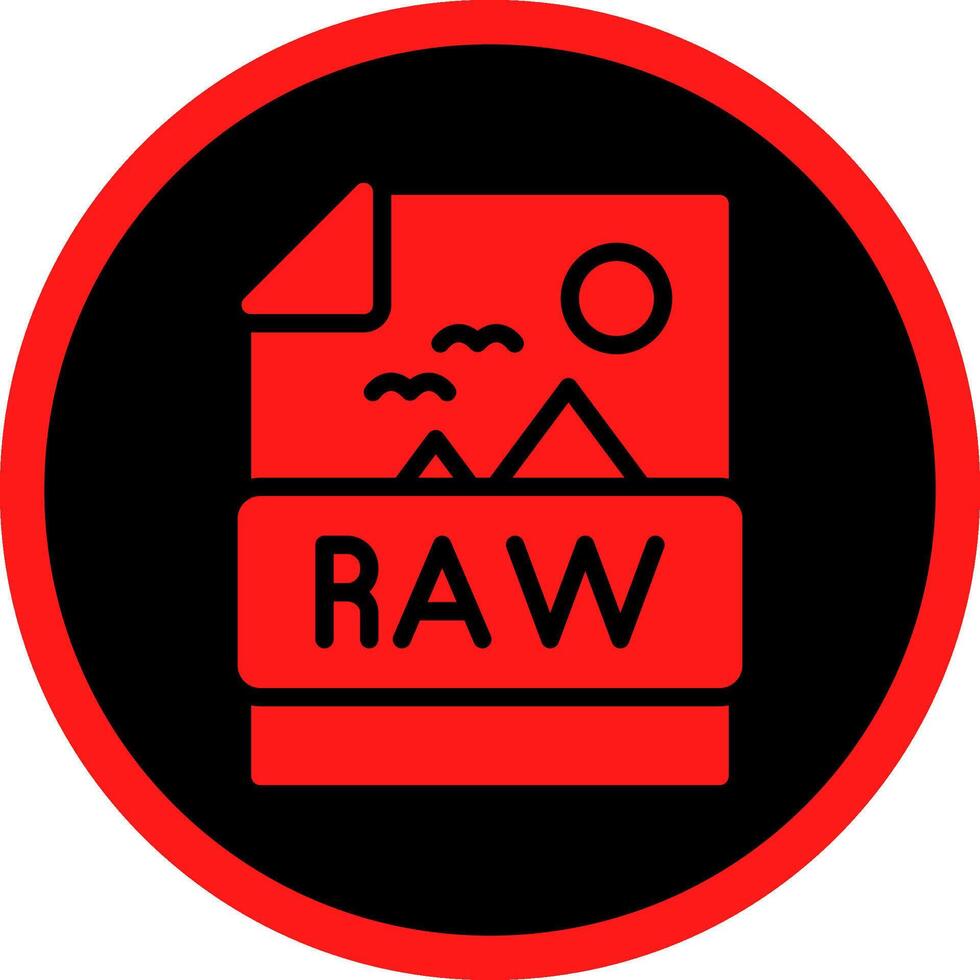 Raw Creative Icon Design vector